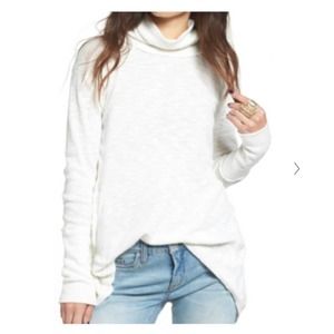 We the Free IvoryTara Spilt Back Turtleneck XS